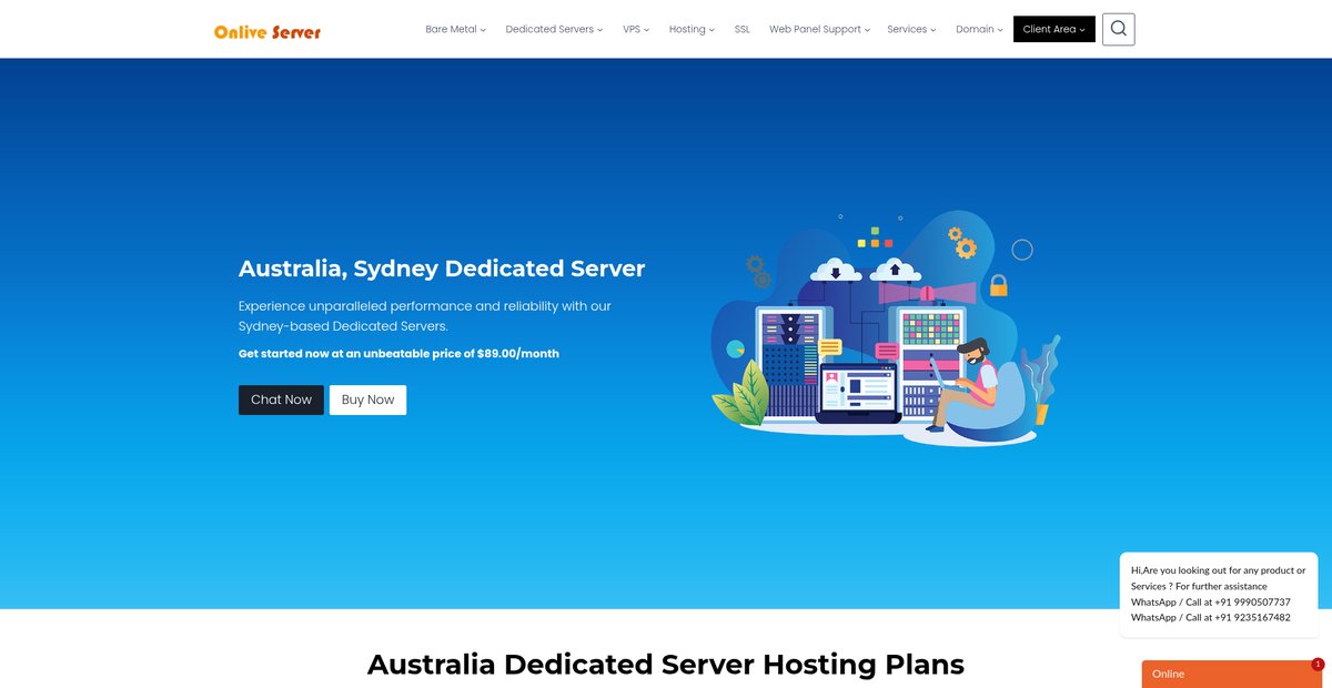 Australia dedicated server hosting price | cheap dedicated server Australia Screenshot