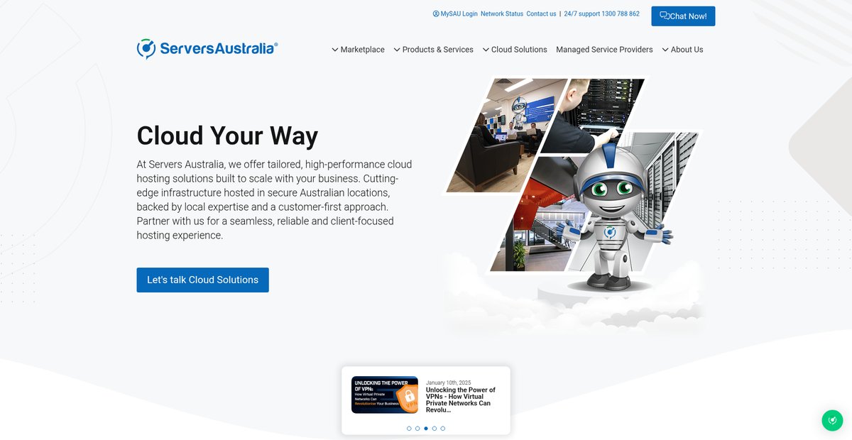 Dedicated Servers, Virtualisation & Cloud Hosting Solutions Screenshot