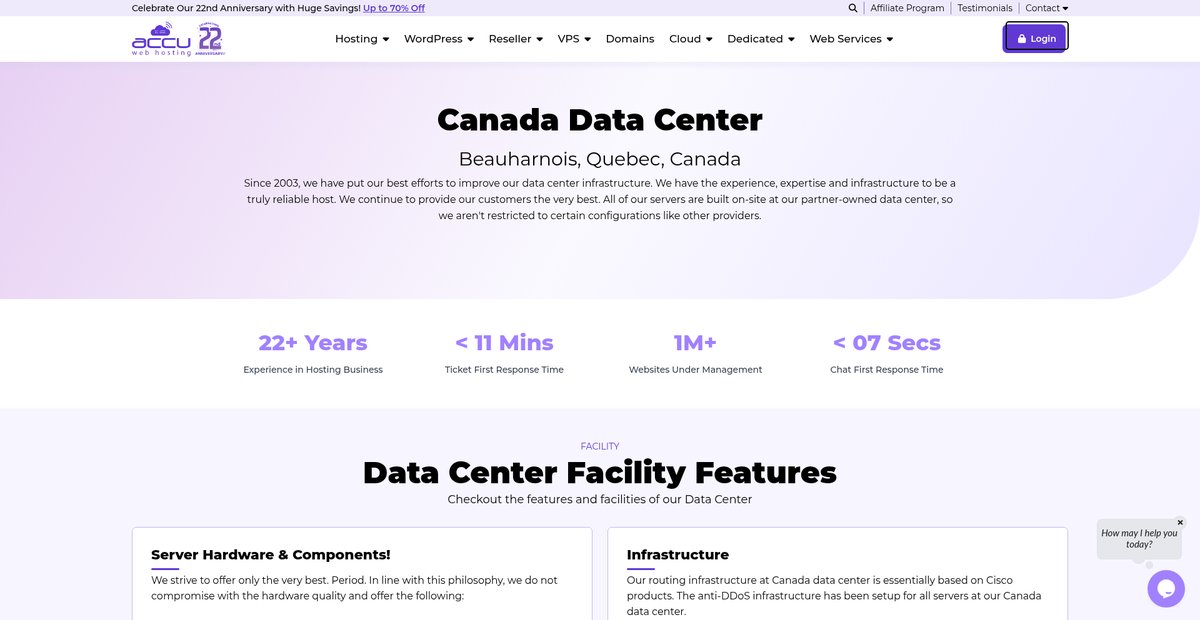 Canada Data Center | Canada Dedicated Servers Screenshot