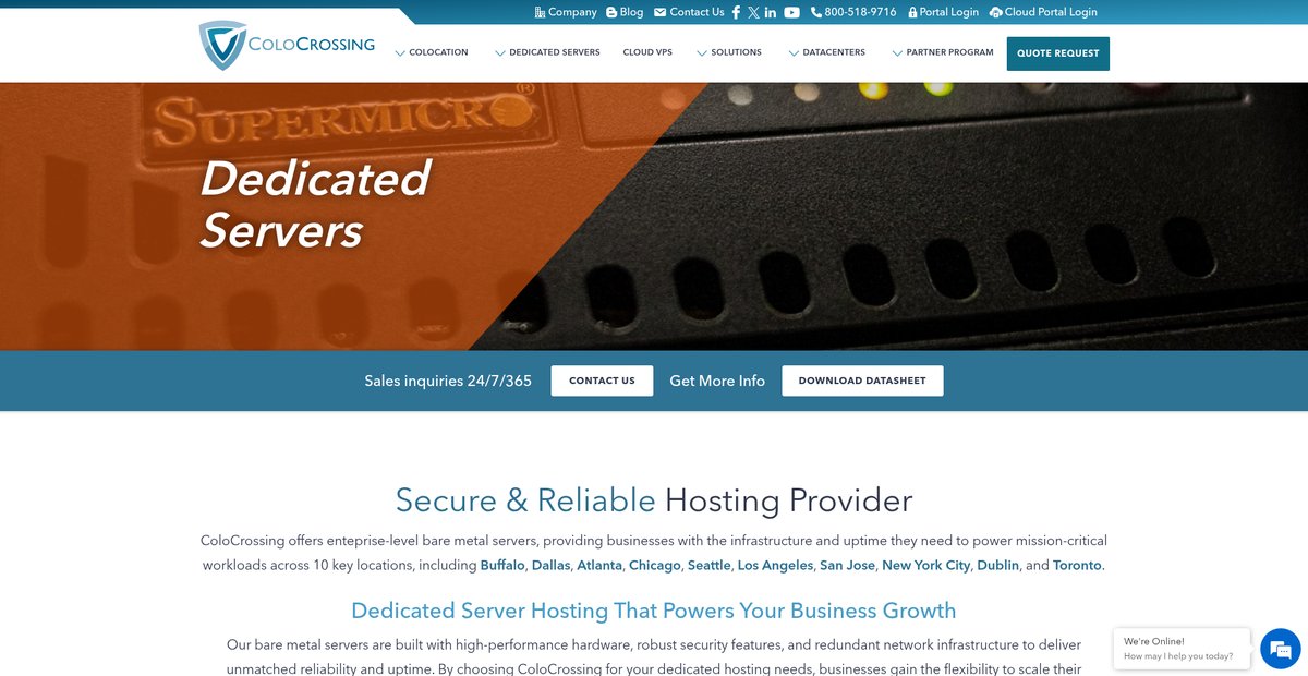 Best Dedicated Server Hosting Screenshot