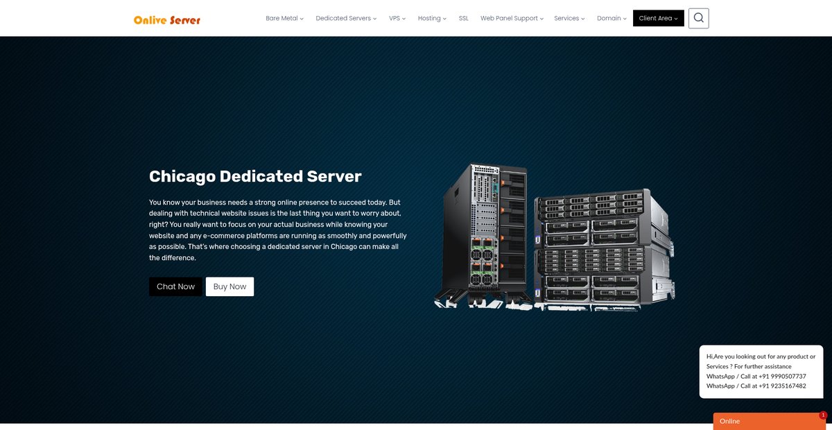 Dedicated Server Chicago, Cheap Chicago Dedicated Server Hosting - Onlive Server Screenshot