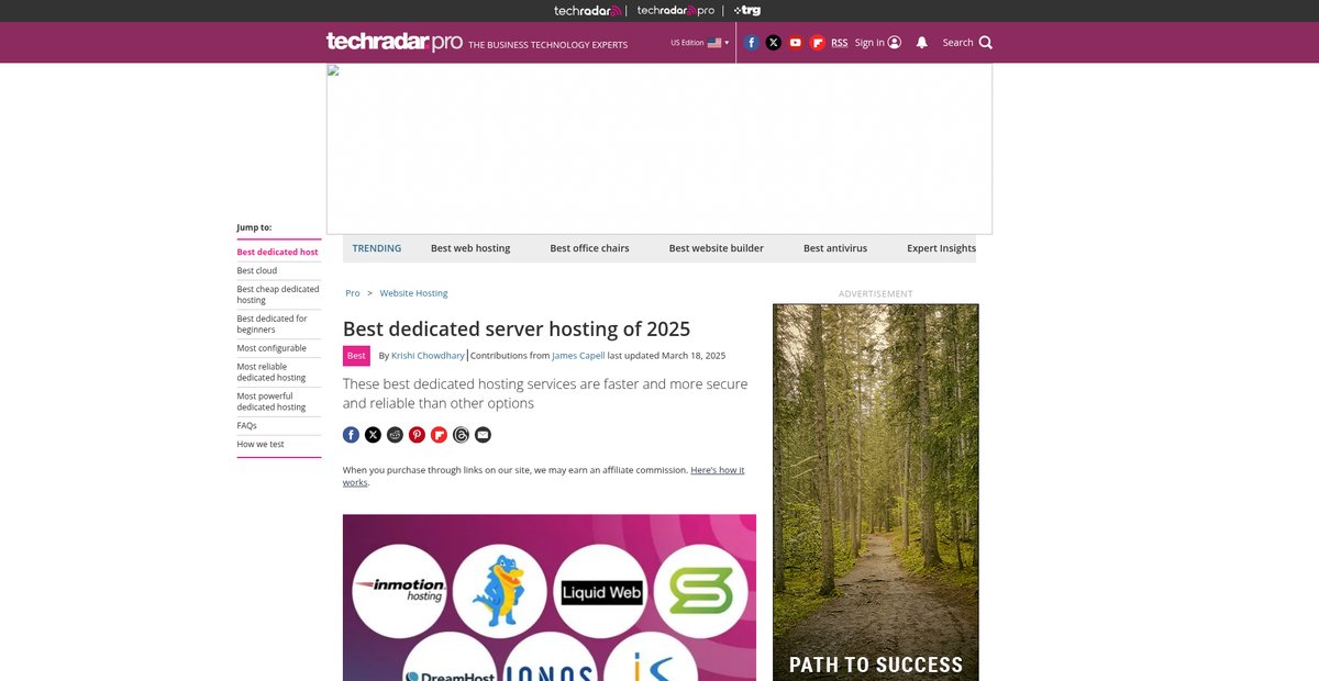 Best dedicated server hosting of 2025 Screenshot
