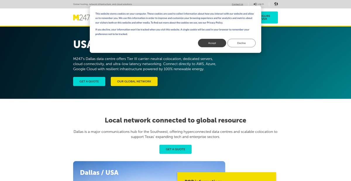 Dallas Dedicated Server - Buy Server in USA Dallas Screenshot