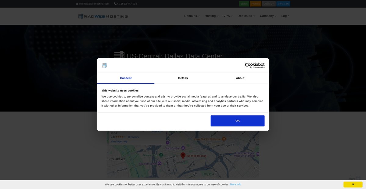 Dallas Data Center | Fastest Hosting and Servers in Texas Screenshot