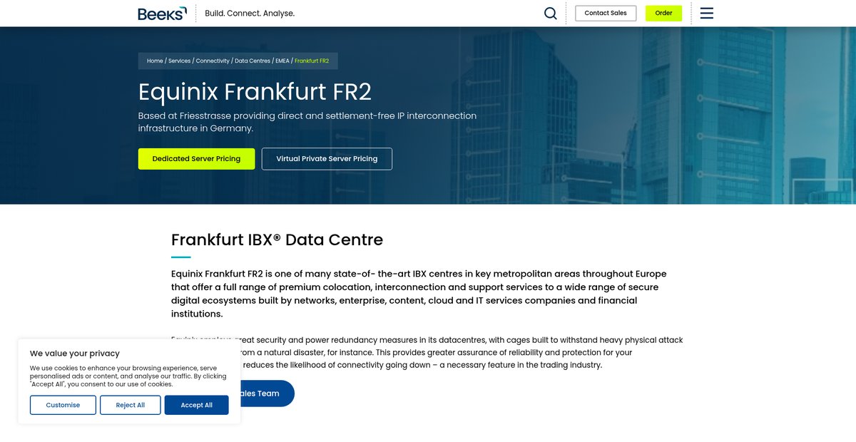 Frankfurt FR2 - Beeks Group Screenshot