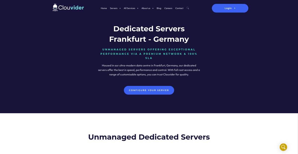 Germany Dedicated Server | Data Centre Frankfurt Screenshot