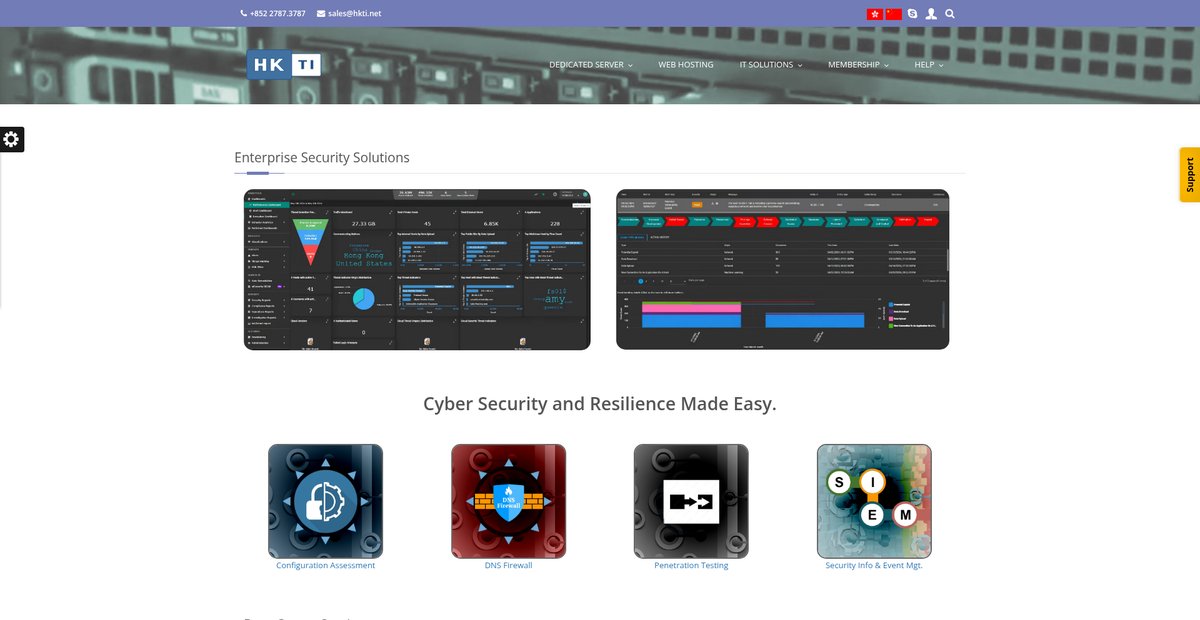 Hong Kong Dedicated Servers, Data Center, Colocation, Cloud Server, Hosting Solutions Screenshot
