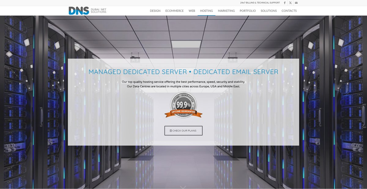 Dedicated Server Hosting, Email Servers, Web Host Firm UAE Screenshot