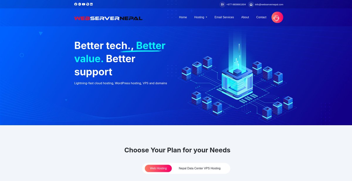 Home | Web Server Nepal Screenshot