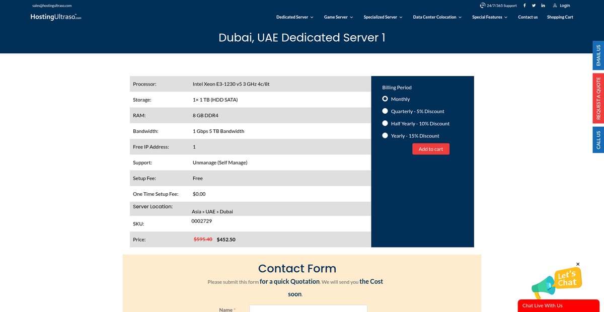 Dubai, UAE Dedicated Server 1 Screenshot