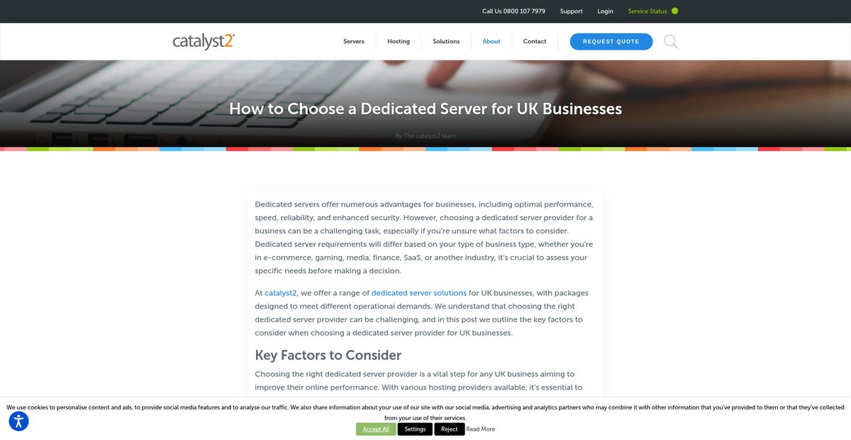 How to Choose a Dedicated Server for UK Businesses Screenshot