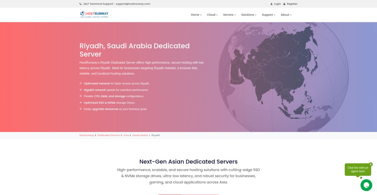 High-Security Riyadh Dedicated Servers - Saudi Arabia Screenshot