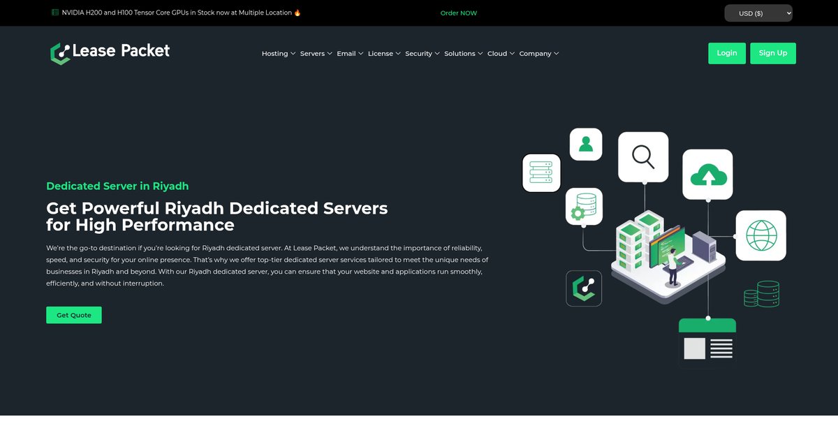 Best Dedicated Server in Riyadh Screenshot