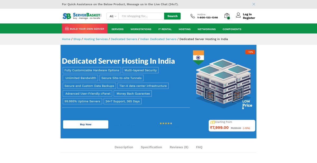 Dedicated Server Hosting In India Screenshot