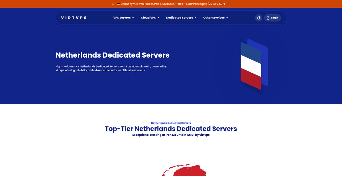 Ultimate Netherlands Dedicated Servers | Iron Mountain AMS1 Screenshot