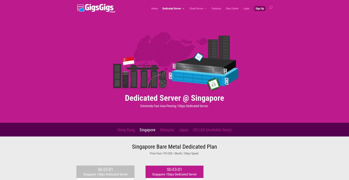 Singapore Dedicated Server, Cheap Singapore Server, Asia Dedicated Server Screenshot
