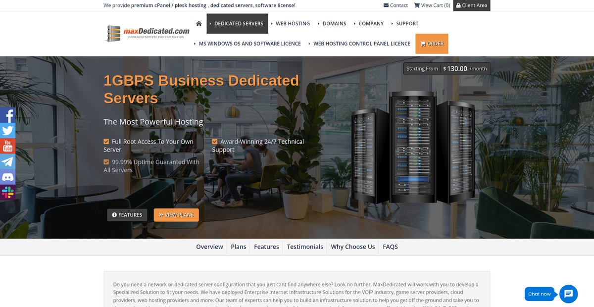 Unshared Unmetered Dedicated Port Servers Screenshot