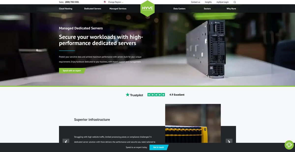 Managed Dedicated Servers | Full Control & Ultimate ... Screenshot