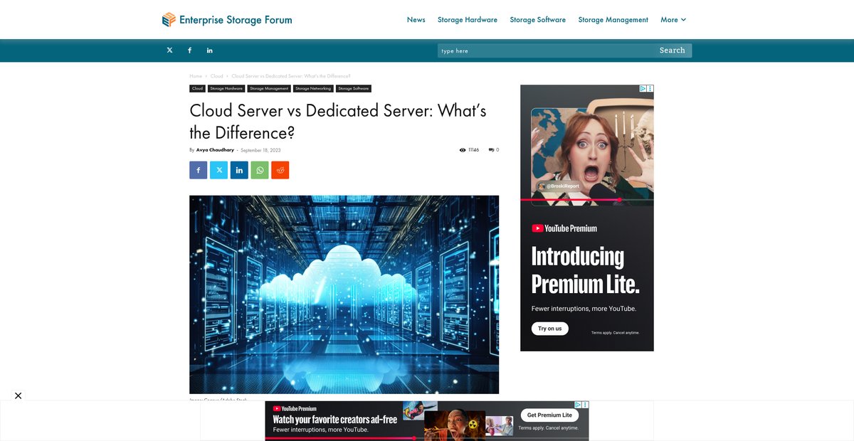 Cloud Server vs Dedicated Server: What's the Difference? Screenshot