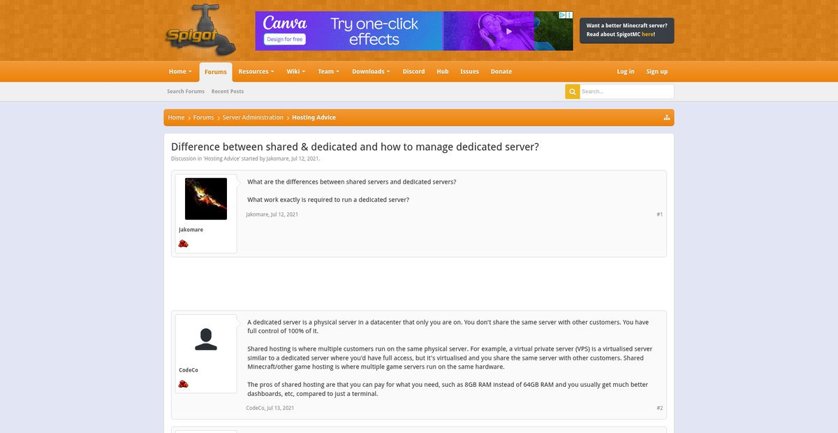 Difference between shared & dedicated and how to ... Screenshot