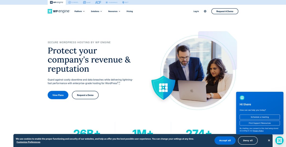 WP Engine, the Smarter Way to Host WordPress Screenshot
