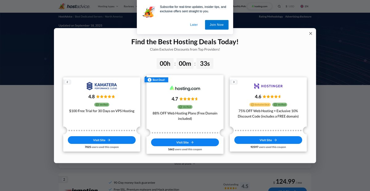7 Best USA Dedicated Servers in May 2025 Screenshot