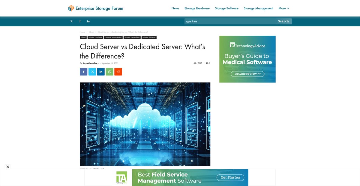 Cloud Server vs Dedicated Server: What's the Difference? Screenshot