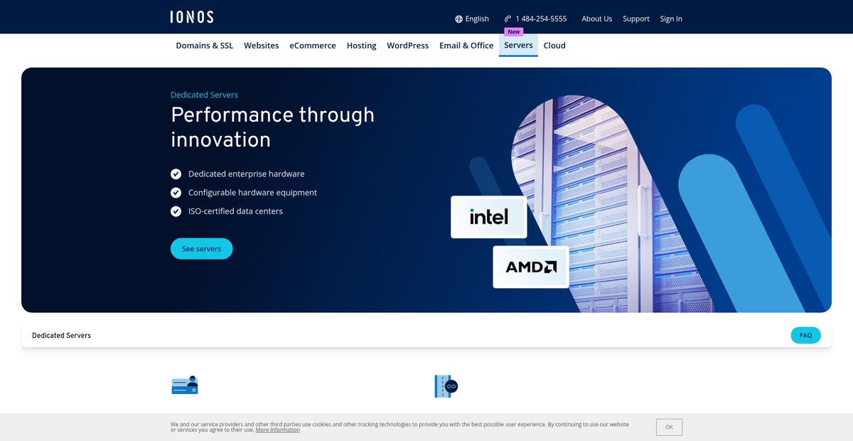 Dedicated Server Hosting | Starting at $70/mo Screenshot