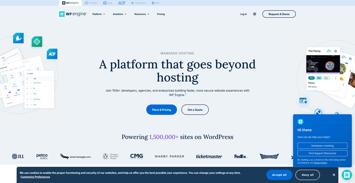 WP Engine, the Smarter Way to Host WordPress Screenshot