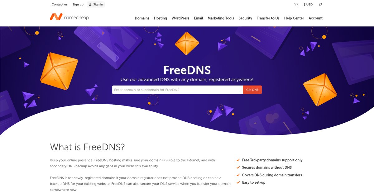 Free DNS Hosting - Best FreeDNS ... Screenshot