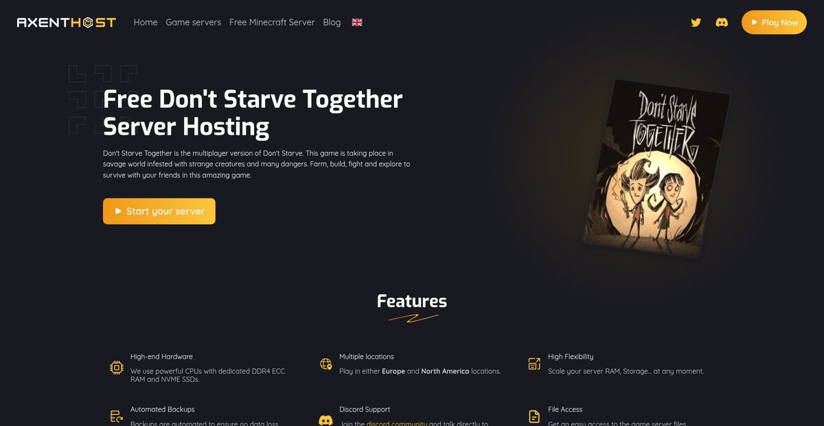 Free Don't Starve Together Server Hosting Screenshot