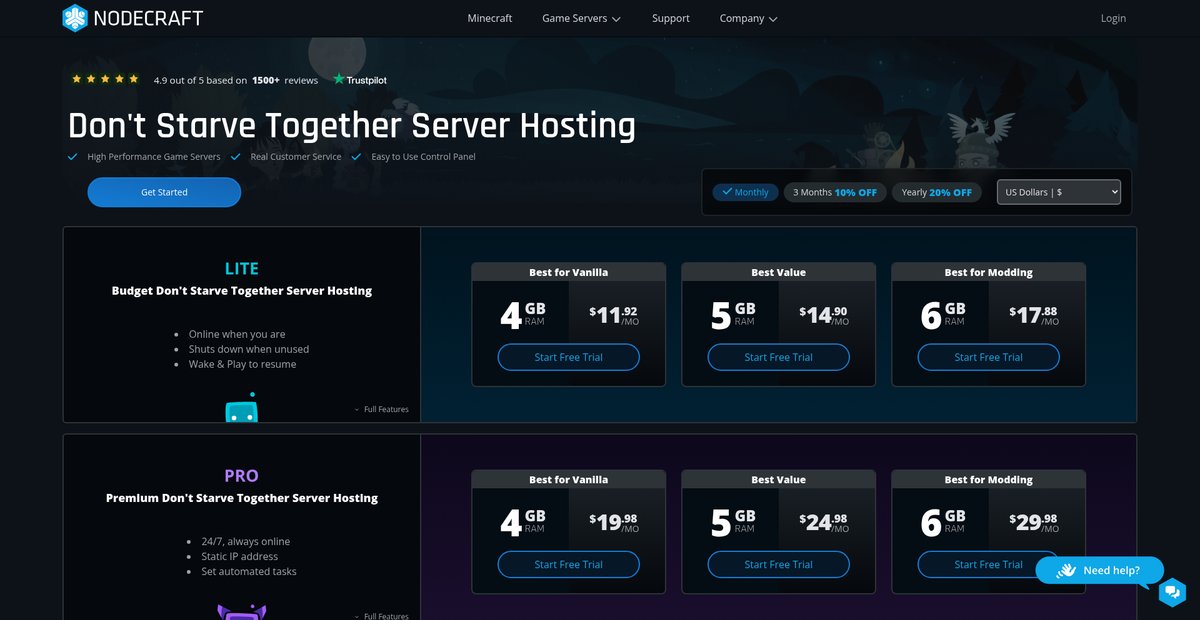 Don't Starve Together Server Hosting Screenshot