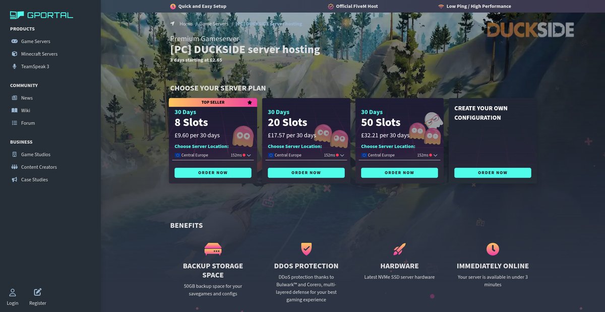 [PC] DUCKSIDE server hosting Screenshot
