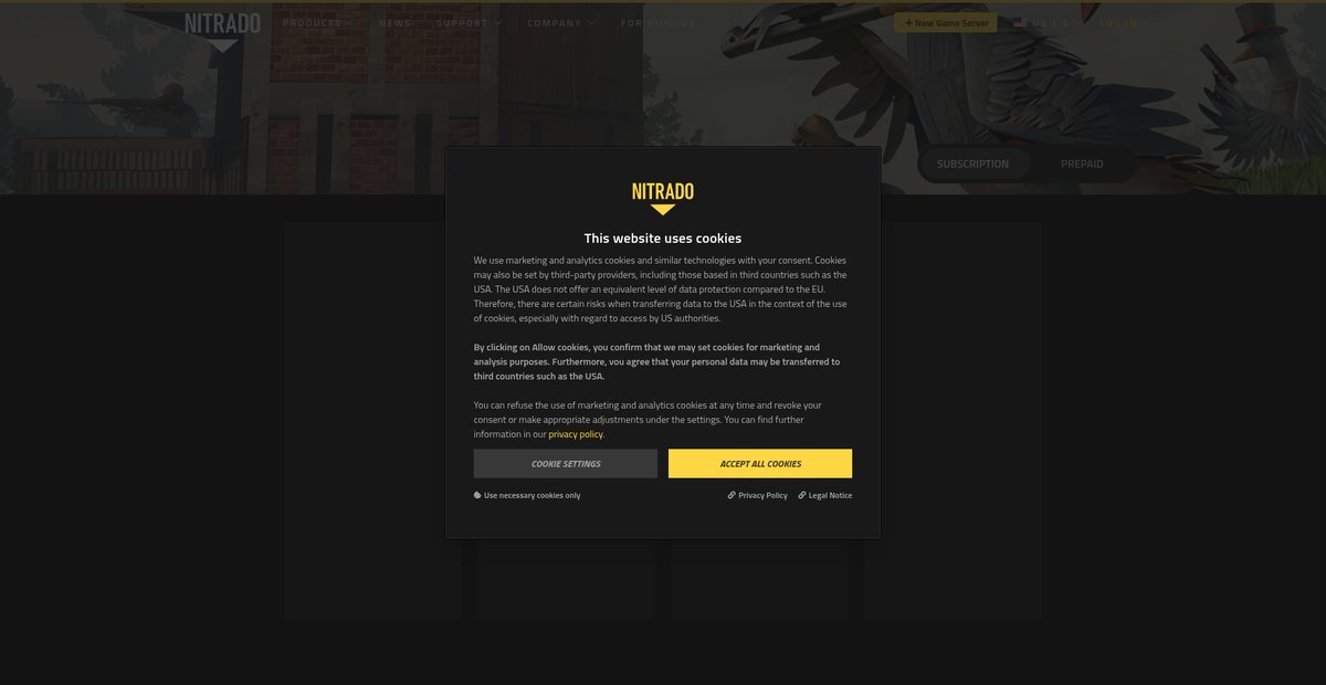 DUCKSIDE Server Hosting Screenshot