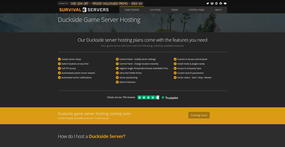 Duckside Game Server Hosting Screenshot