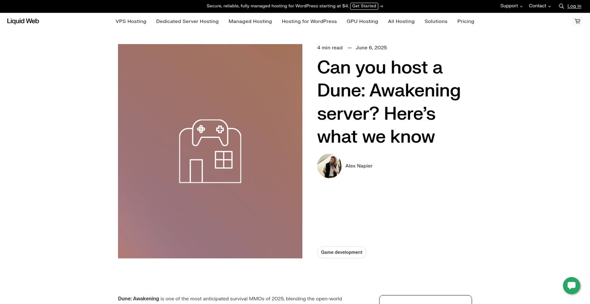 Can you host a Dune: Awakening server? Here's what we ... Screenshot