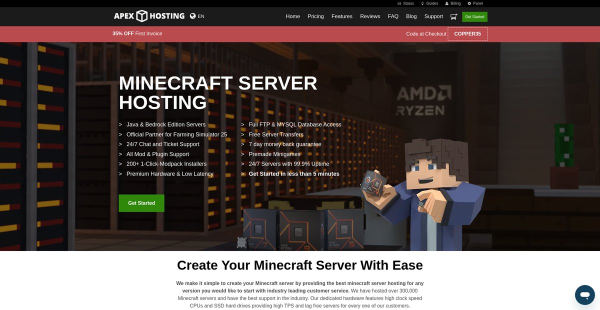Apex Hosting Screenshot