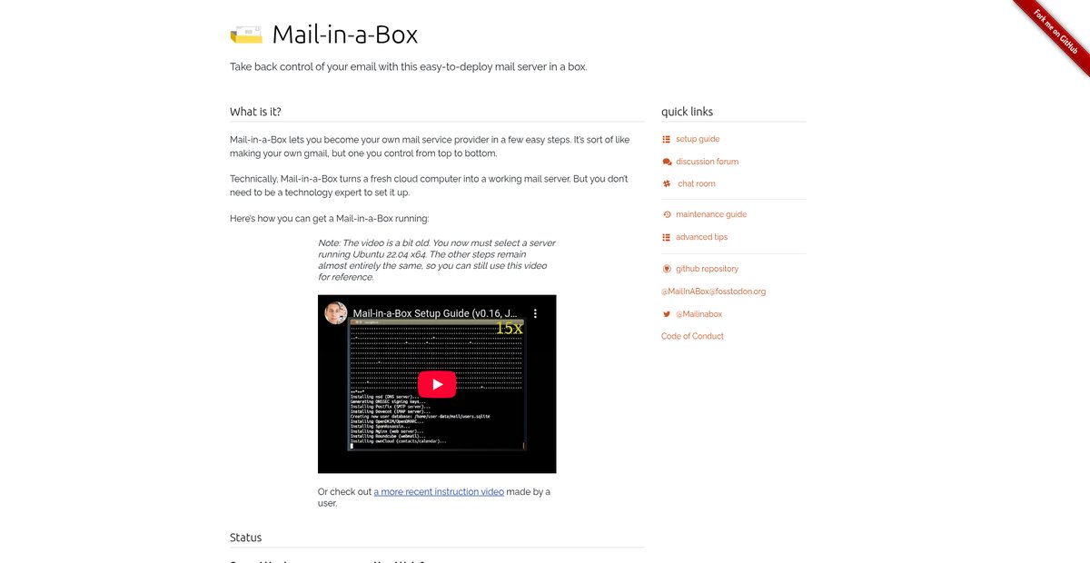 Mail-in-a-Box Screenshot