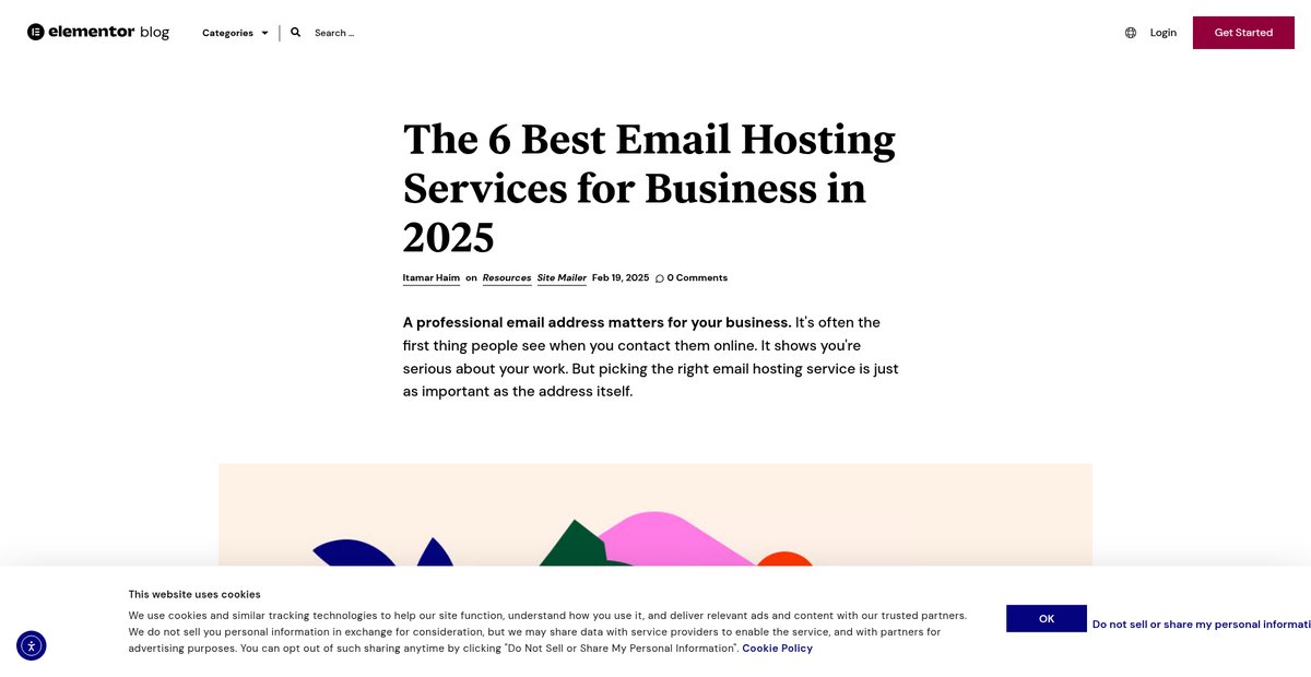 The 6 Best Email Hosting Services for Business in 2025 Screenshot