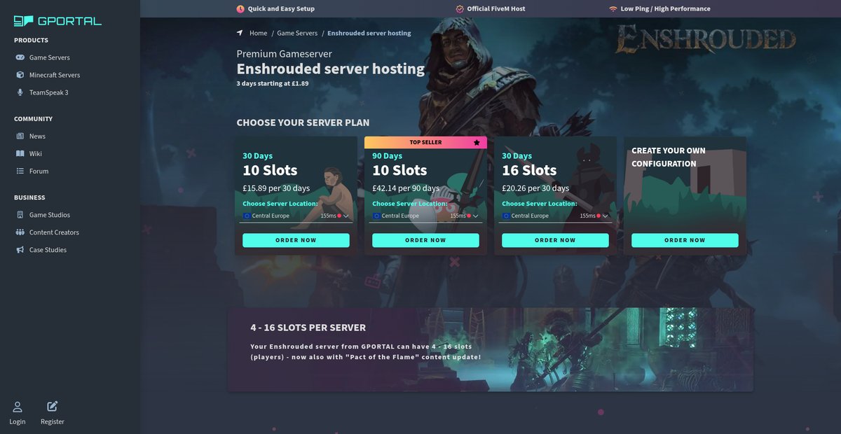 Enshrouded server hosting ➜ Rent your g-portal.com ... Screenshot
