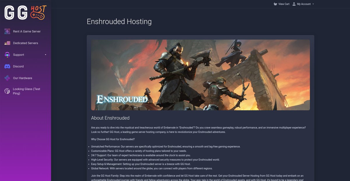 Enshrouded Server Hosting – Ultimate Performance & Security  | GG Host Screenshot