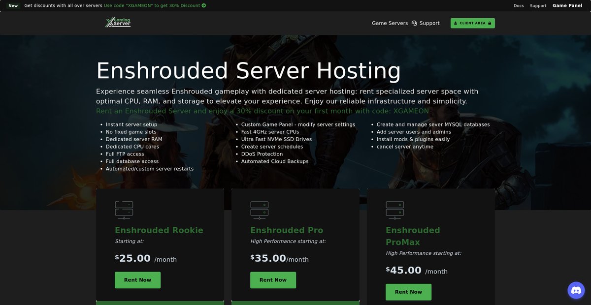 Enshrouded Server Hosting | Dedicated RAM, CPU cores & No slot limit! Screenshot