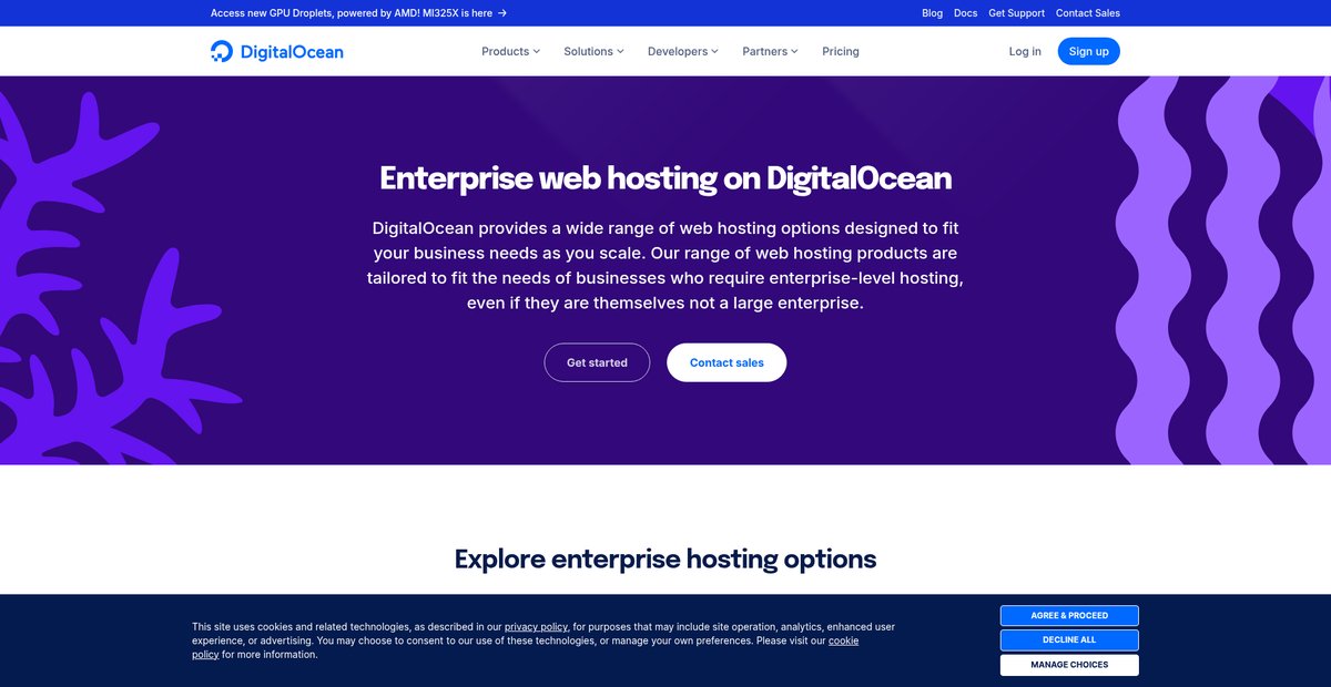 Enterprise Web Hosting Built to Scale With You Screenshot