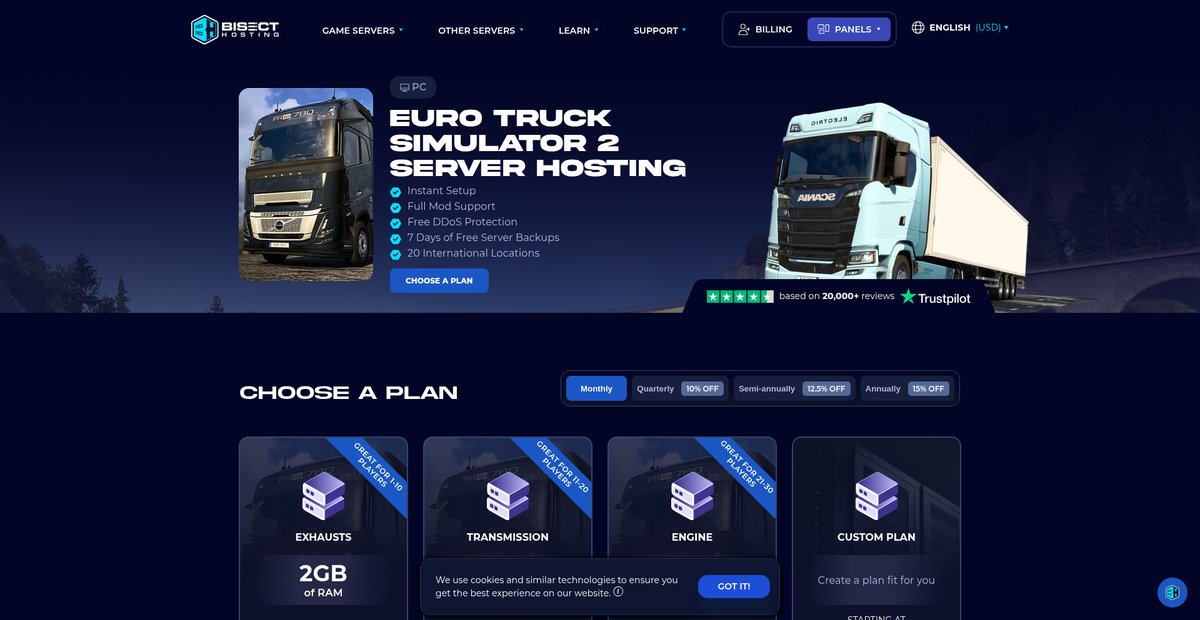 Euro Truck Simulator 2 Server Hosting | 24/7/365 Screenshot
