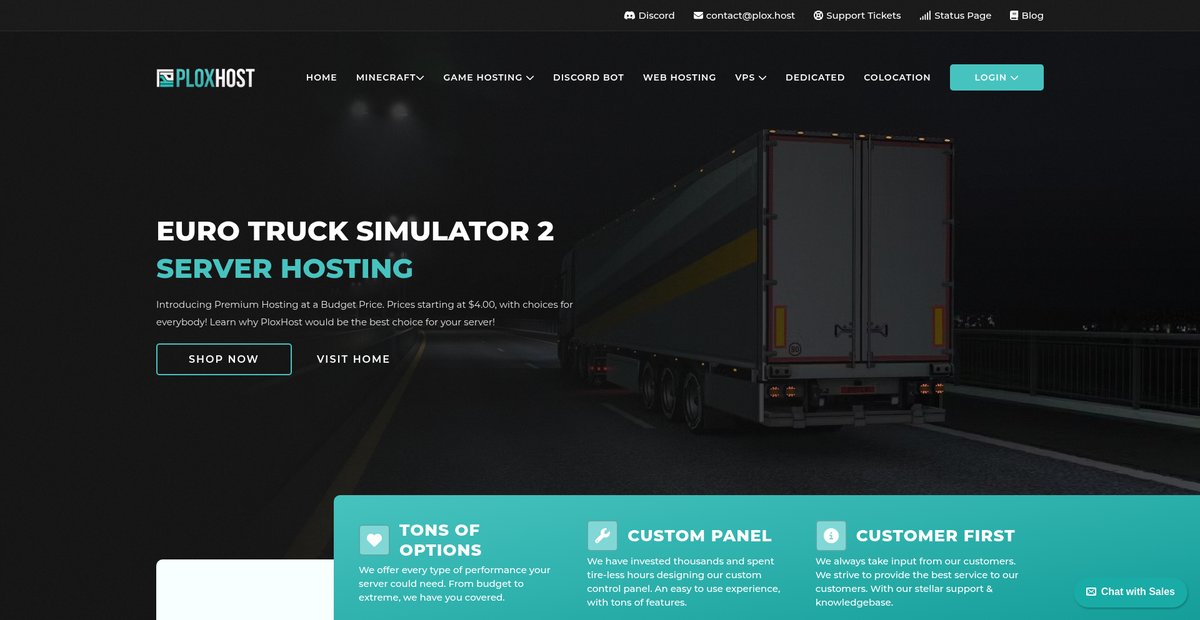 Euro Truck Simulator 2 Server Hosting Screenshot