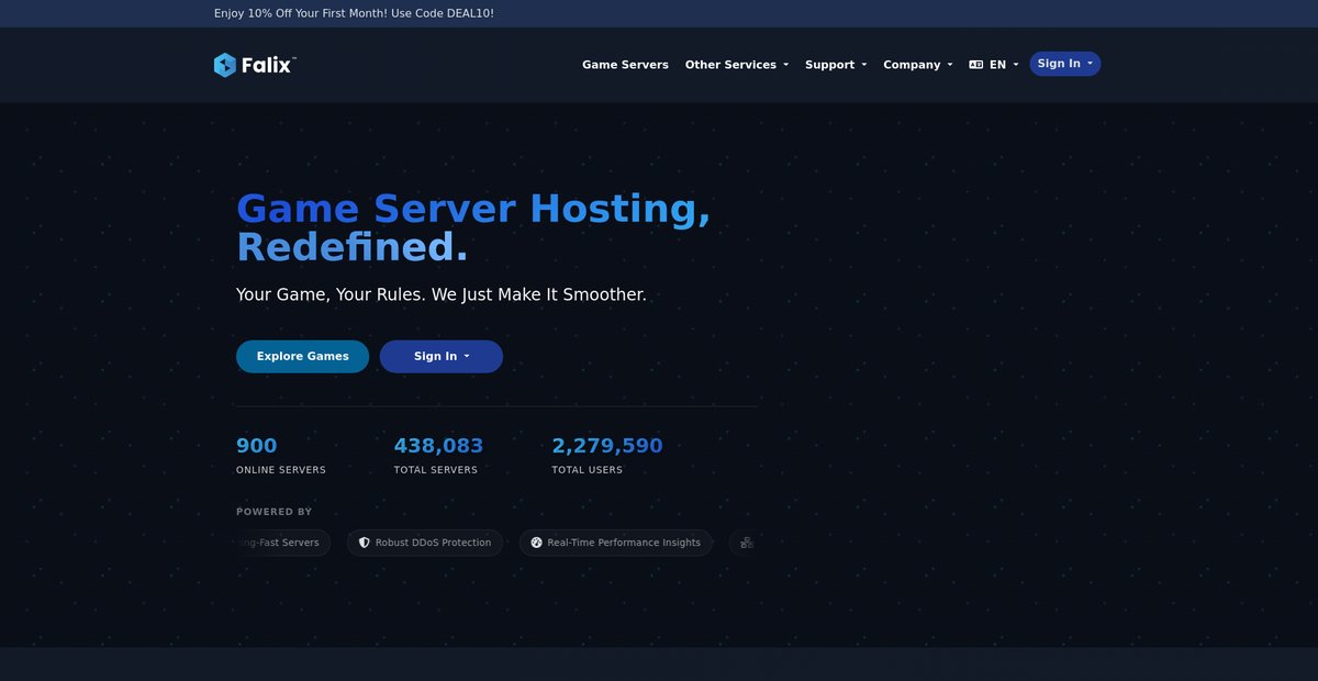 Falix: Minecraft Server Hosting Screenshot