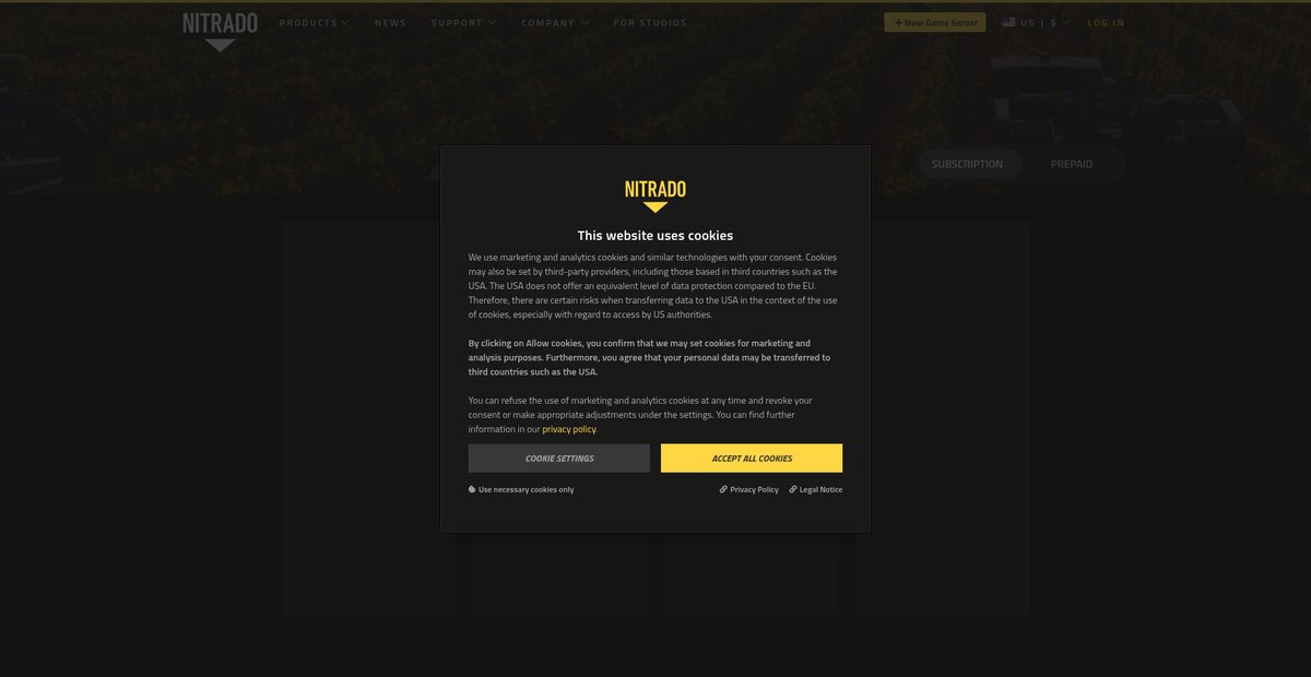 Farming Simulator 22 Server Hosting - FS 22 DLC Support Screenshot
