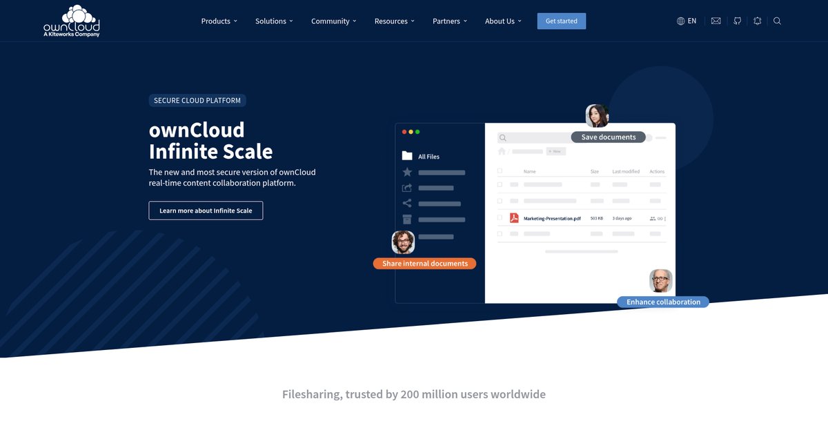 ownCloud - share files and folders, easy and secure Screenshot