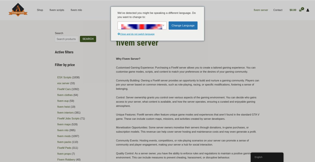 FiveM Server - Buy Best Custom QBcore Server & ESX Servers Screenshot