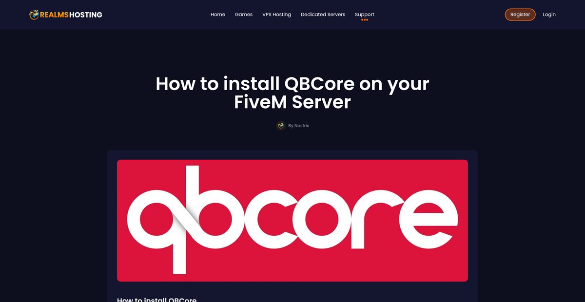 How to install QBCore on your FiveM Server Screenshot